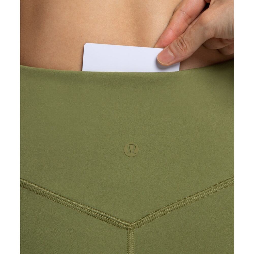 Lululemon Nulu Crisscross Mesh Stirrup Tight Green Leggings Sz 10 LW5ERXS - Picture 6 of 12
